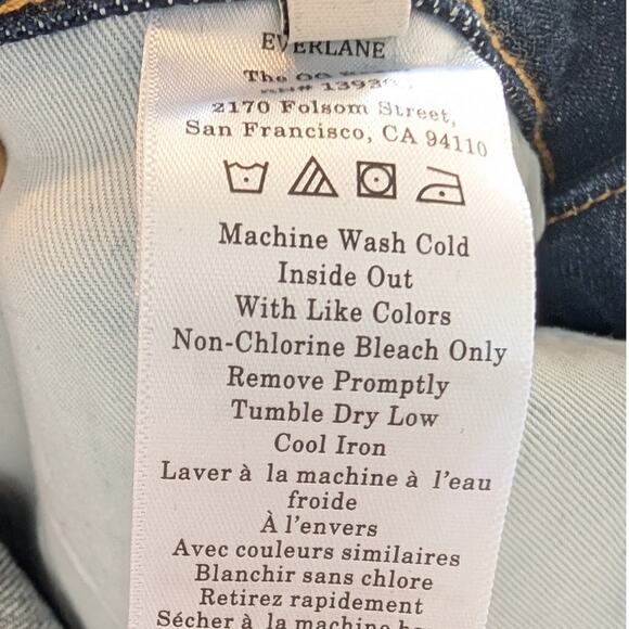 NWT Everlane The OG Baggy High-rise Wide Leg Jeans in Dark Indigo, size 32R - Picture 10 of 10